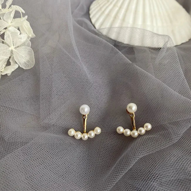 French Retro Pearl Earrings