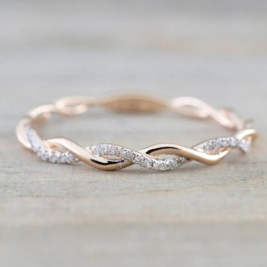 Rose Gold Diamond Wedding Band