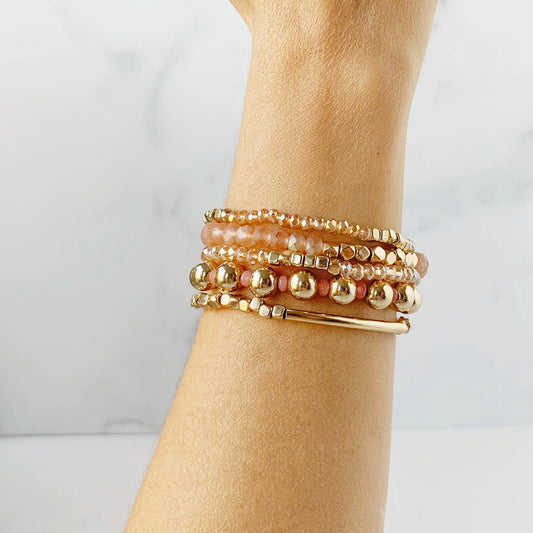 Stacked Bracelet Set - Gold