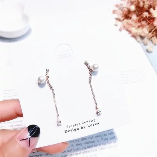 Pearl Drop Earrings - For Her