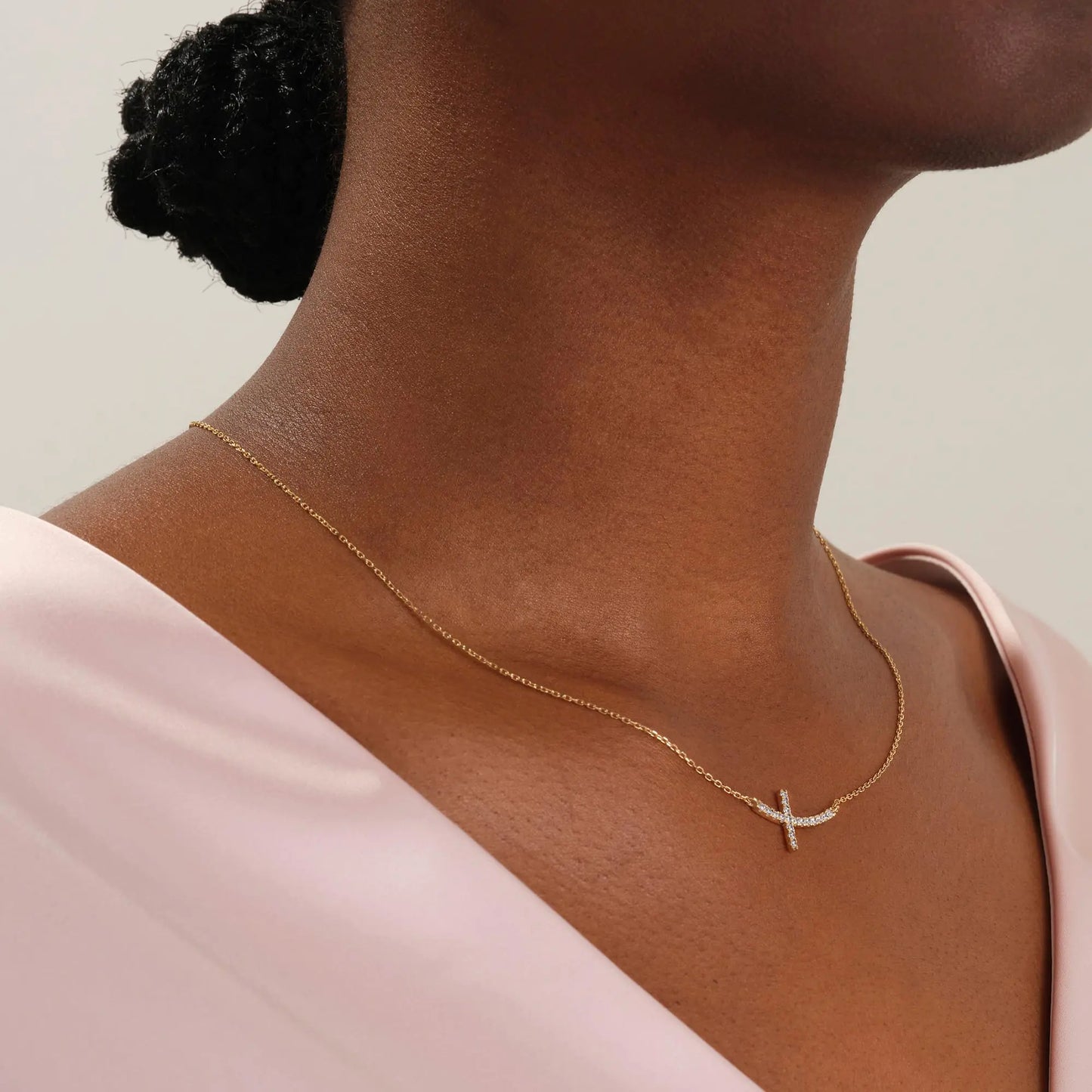 14K Gold Layered cross Necklace