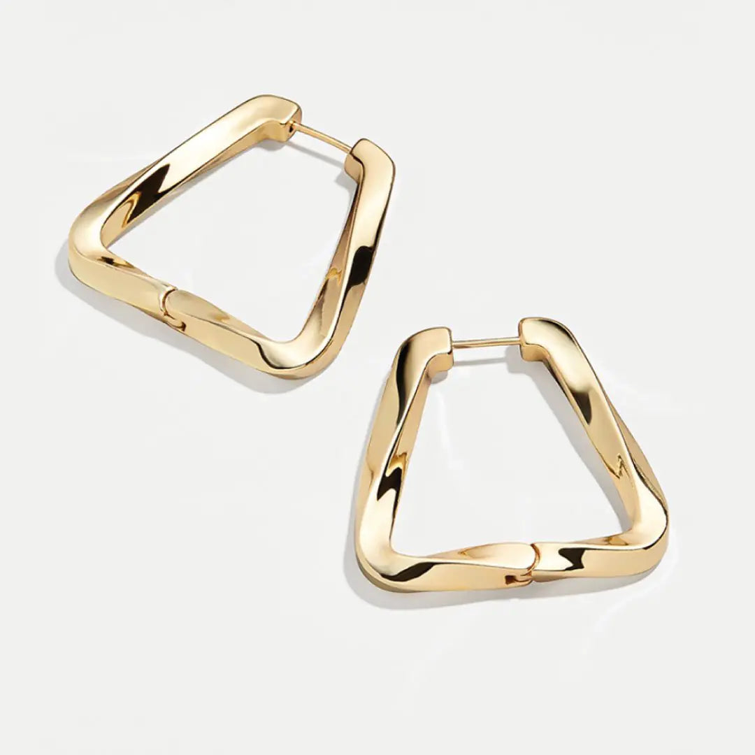 Golden Trapezoidal Hoops