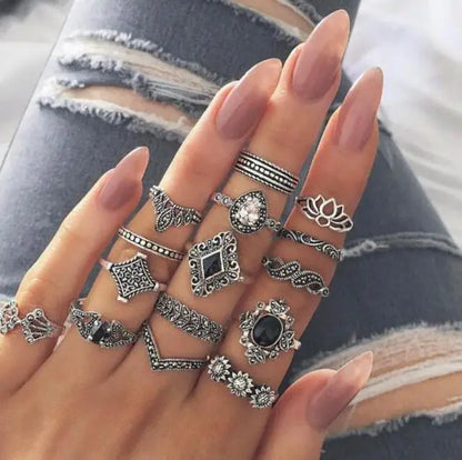 Goth Rings Set