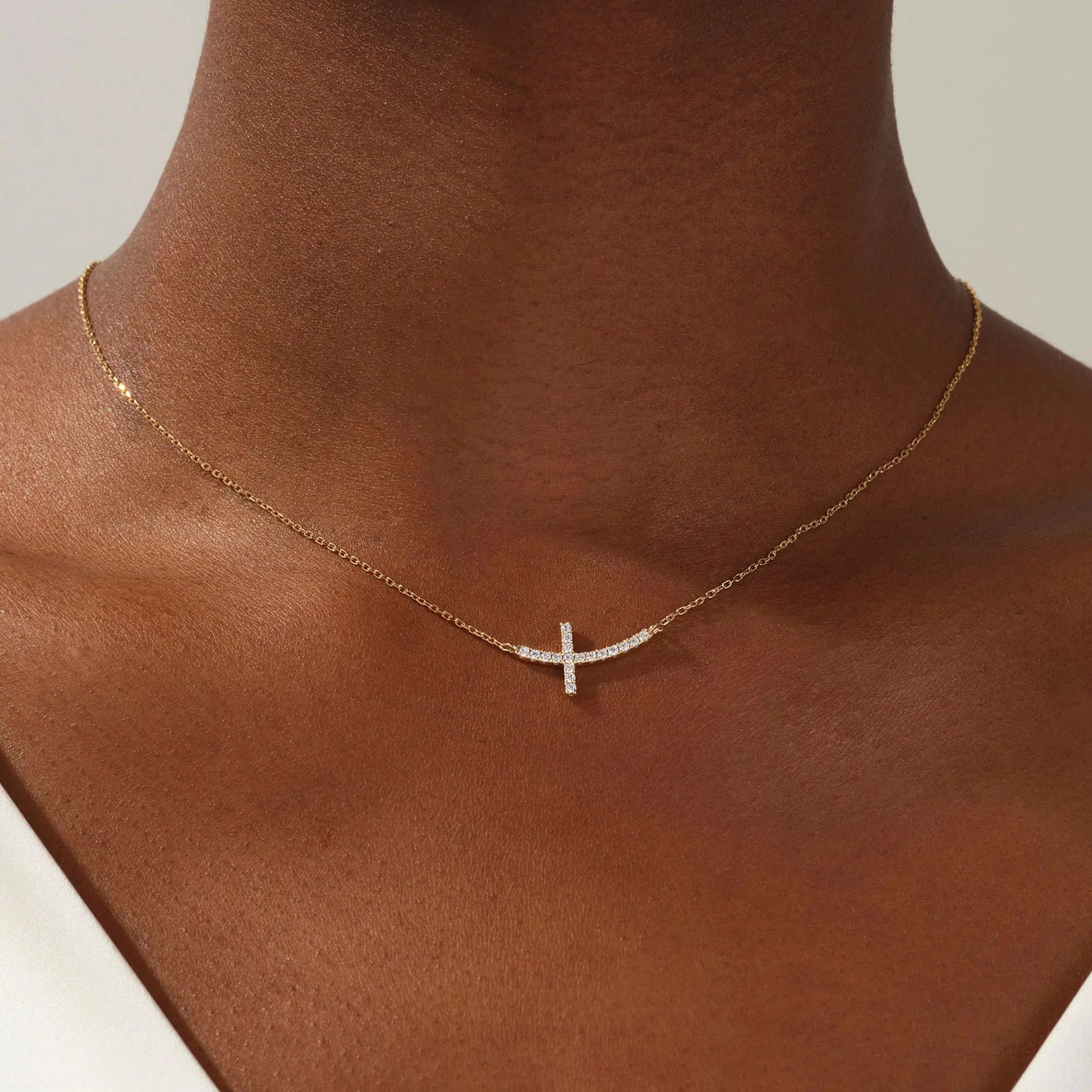 14K Gold Layered cross Necklace