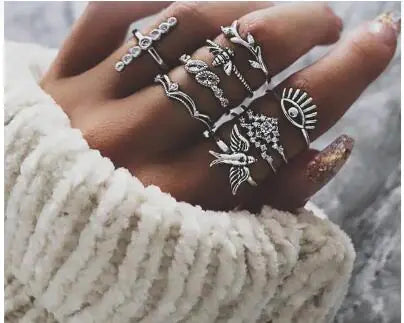 Goth Rings Set