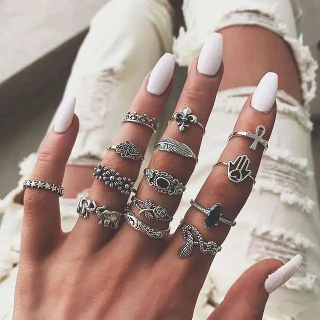 Goth Rings Set