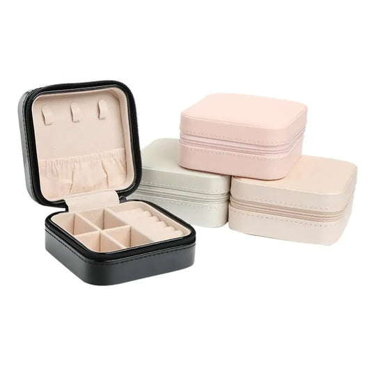 Jewelry Box Portable Zipper Storage