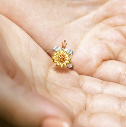 Spinning Sunflower Ring