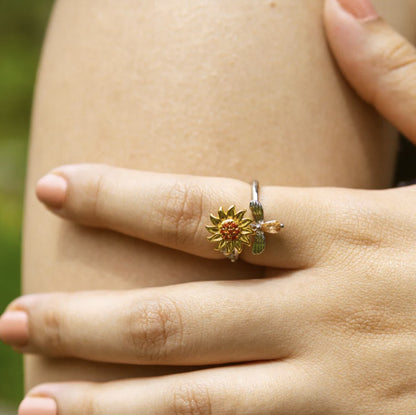 Spinning Sunflower Ring