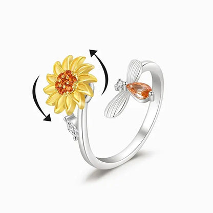 Spinning Sunflower Ring