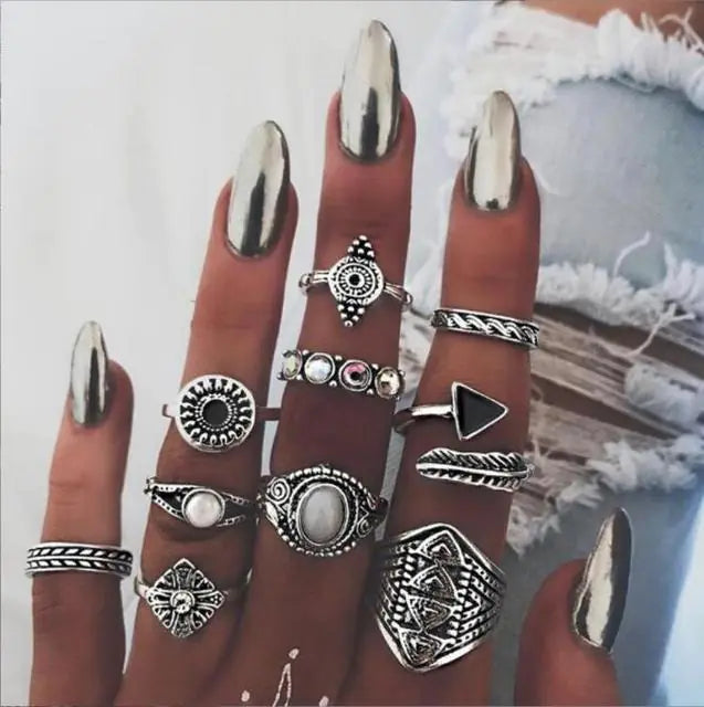 Goth Rings Set