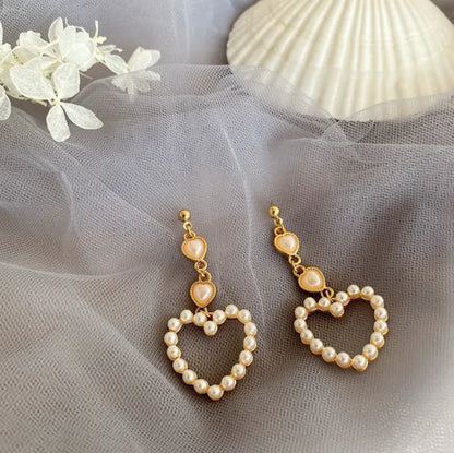 French Retro Pearl Earrings