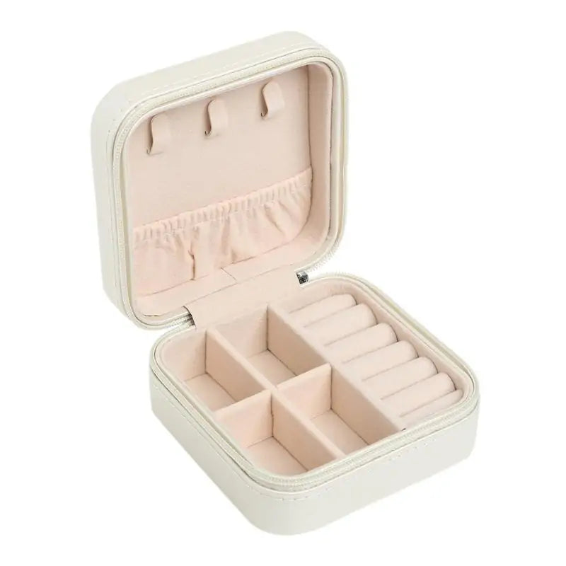 Jewelry Box Portable Zipper Storage