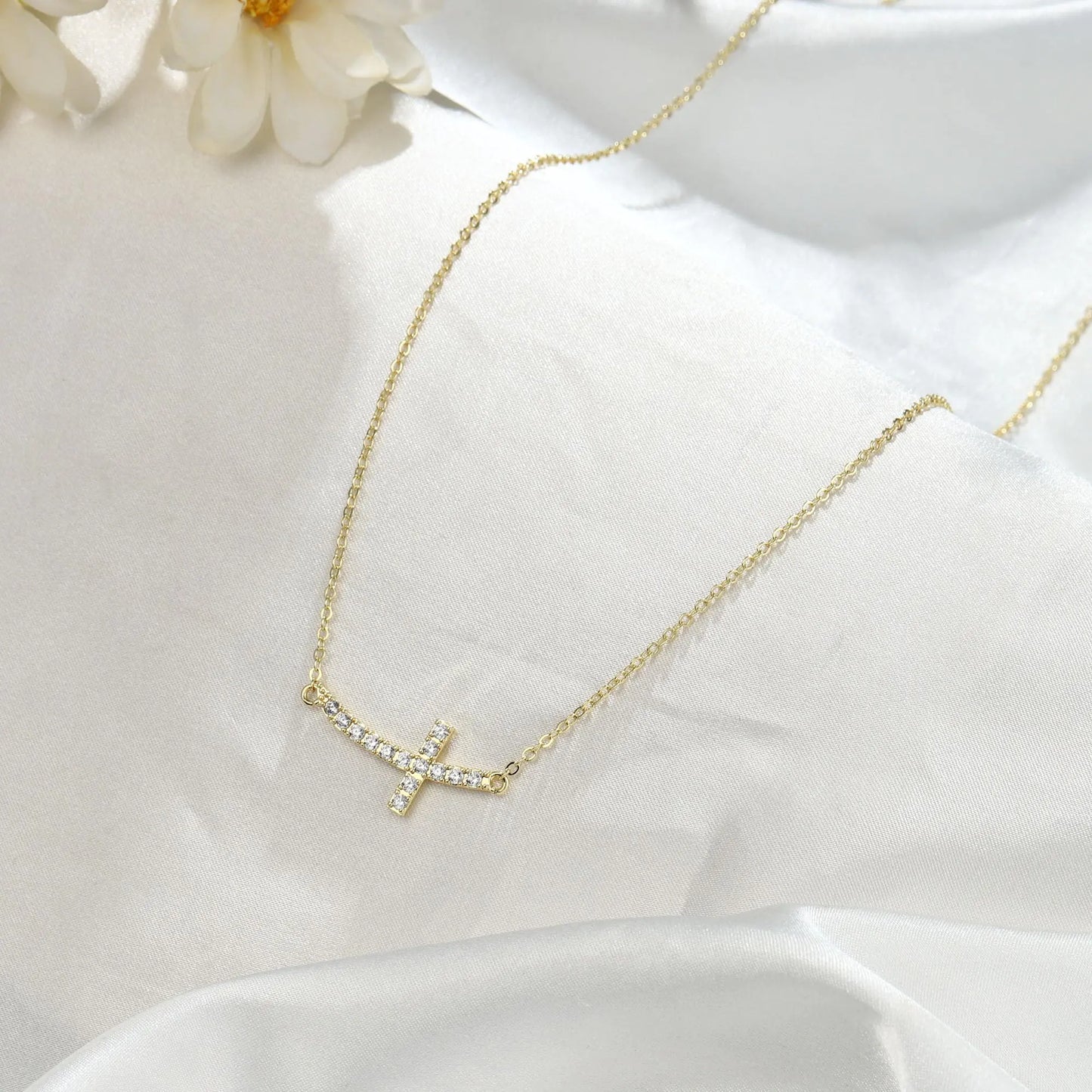 14K Gold Layered cross Necklace