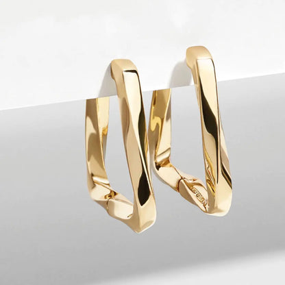 Golden Trapezoidal Hoops