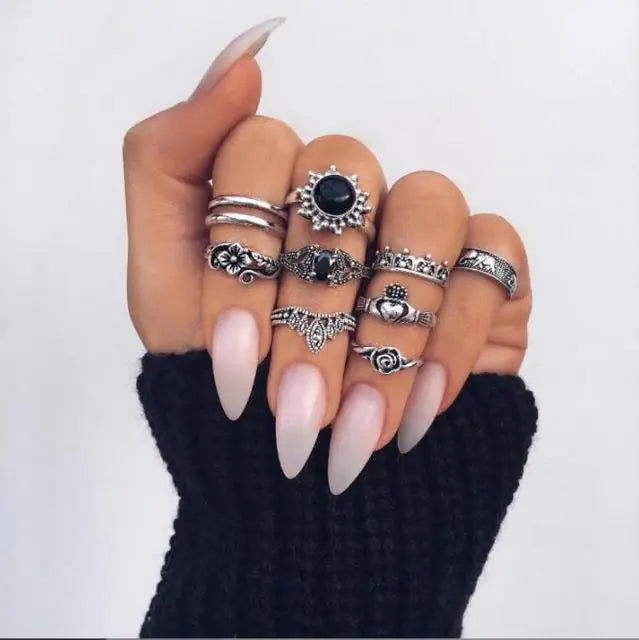 Goth Rings Set